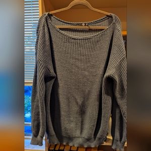 Boohoo Slash-neck sweater